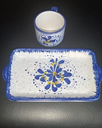 Servizio da caffè artigianale Del Melo Ceramiche 