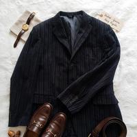 Giacca nera gessata Ross Mele