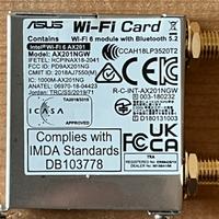 Asus Wifi 6 card + bluetooth M2 m.2 AX201NGW NUOVA