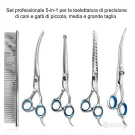 Kit Toelettatura Cani Gatti Forbici e Pettine