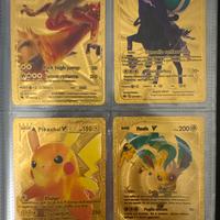 Lotto 4 Carte Pokemon Gold V Max