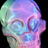 lampada teschio al plasma