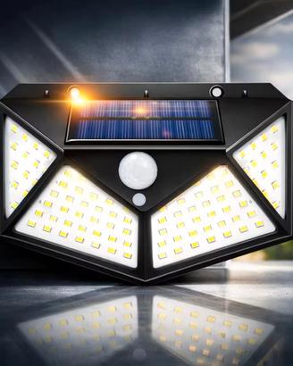 Lampada solare led con sensore di movimento 