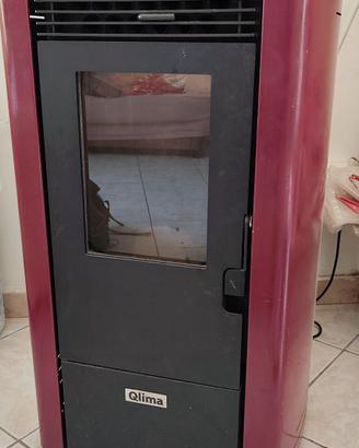 Stufa a pellet ventilata 7kW + Tubi + Aspiracenere