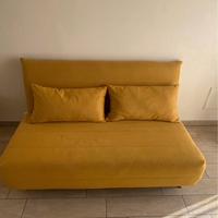 Divano letto pieghevole giallo