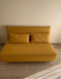 Divano letto pieghevole giallo