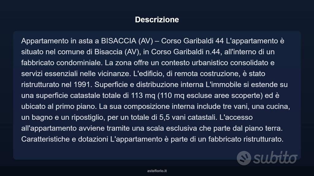 Appartamento – Bisaccia - Vista 5