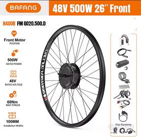 Kit Ruota anteriore E-bike bafang 48v 500w