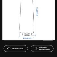 Vaso in vetro alto -ikea