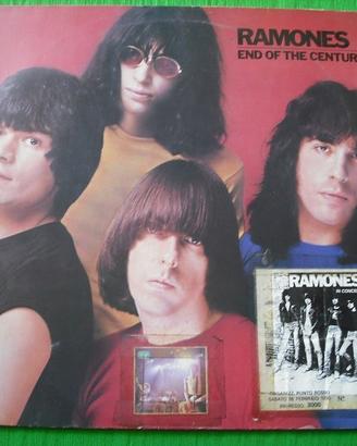 Ramones disco in vinile lp con biglietto concerto