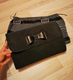 Gianni versace borsa clutch nera