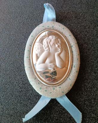 Medaglia con angioletto in argento 925