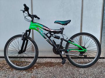 bicicletta bambino 24  doppio ammortizzator
