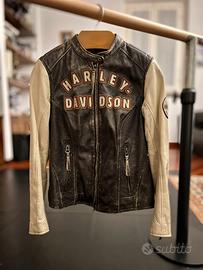 Giacca moto donna in pelle Harley Davidson Tg XS