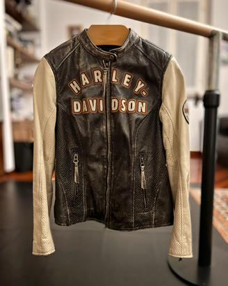 Giacca moto donna in pelle Harley Davidson Tg XS