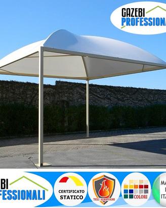Gazebo 6x6 cupola professionale certificato pvc