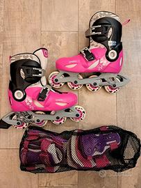 Pattini in linea per bambina