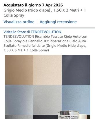 Tessuto per tetto auto