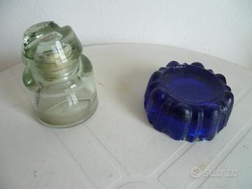 Fermacarte in vetro vintage e antico