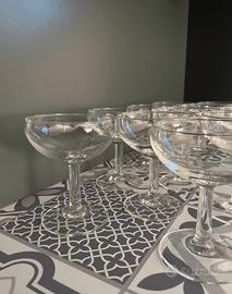 Set di 6 coppe da champagne vintage