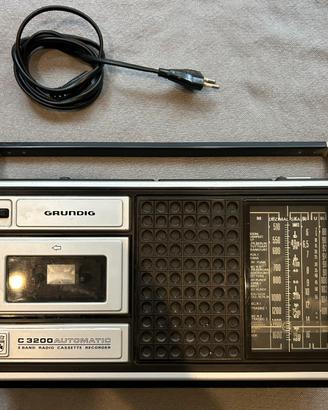 Grundig C3200 K Radio Mangia cassette nastri