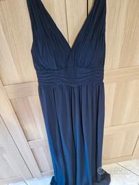 vestito lungo blu 