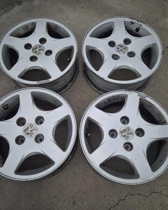 Cerchi In Lega Da 14" Per Peugeot 206 - 106