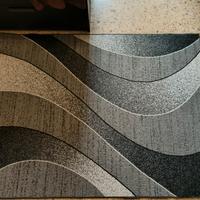 Tappeto grigio-nero-bianco