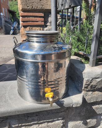contenitore in acciaio inox per olio