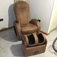 Poltrona e pouf massaggiante