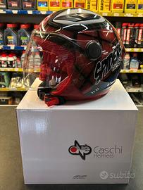 Casco One Junior Spider baby rosso/rosa