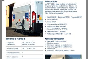 Sponda caricatrice idraulica furgone FIAT DUCATO