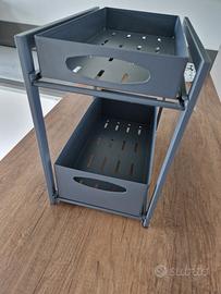 Mobile sotto lavello, organizer 2 cassetti