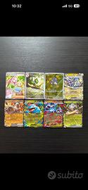 Lotto 8 carte Pokemon set Modern - Ar/Full Art/Ex