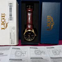 Prezioso orologio LIGE al quarzo con luminosità