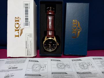 Prezioso orologio LIGE al quarzo con luminosità