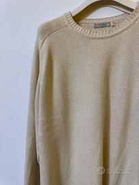 Maglione panna uomo oversize