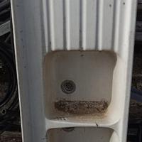 Lavello in ceramica " vasche + sgocciolatoio