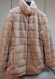 Giubbotto donna trapuntato effetto pelliccia