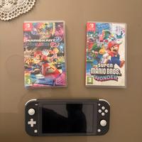 Nintendo switch lite + MARIO MART + MARIO BROS