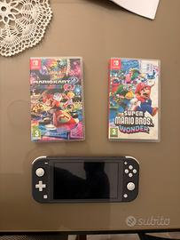 Nintendo switch lite + MARIO MART + MARIO BROS