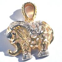 Collana  oro 18kt con elefantino  oro giallo 18kt