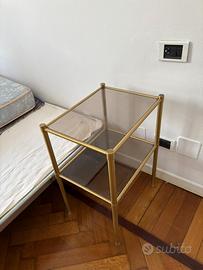 Comodini vetro temperato + ottone