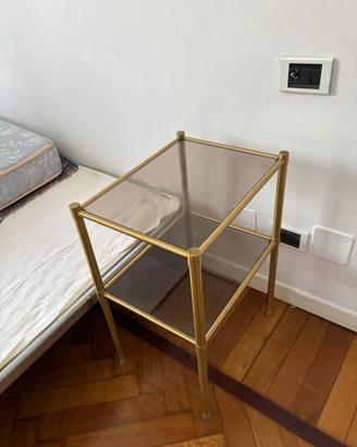 Comodini vetro temperato + ottone