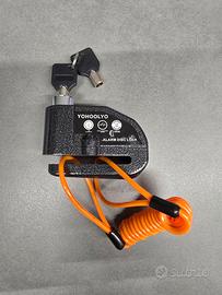 Blocca disco con allarme per moto impermeabile 