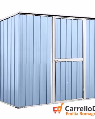 Casetta box giardino Acciaio 260x185 azzurro