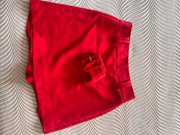 Shorts eleganti rossi