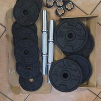 Manubri pesi palestra 10kg cadauno 