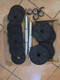 Manubri pesi palestra 10kg cadauno 