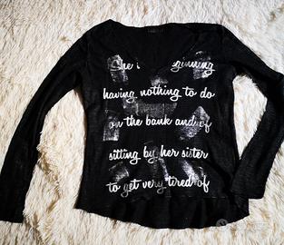 t-shirt donna manica lunga